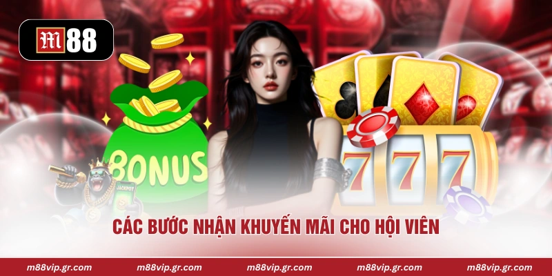 Hoàn Trả Tức Thì 3% M88 - Ưu Đãi Cực Hấp Dẫn Cho Hội Viên Các bước nhận khuyến mãi cho hội viên